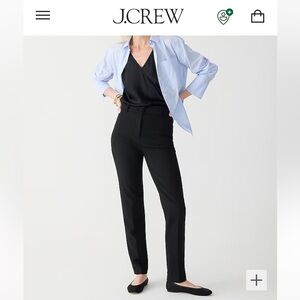 NWT - J CREW - High-rise Cameron pant in four-season stretch - Black - 4P